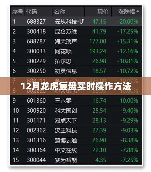 揭秘龙虎复盘，实时操作指南