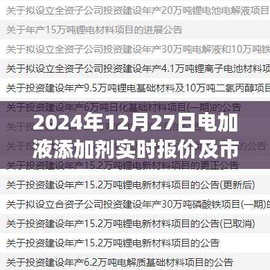 电加液添加剂实时报价及市场趋势分析（2024年）