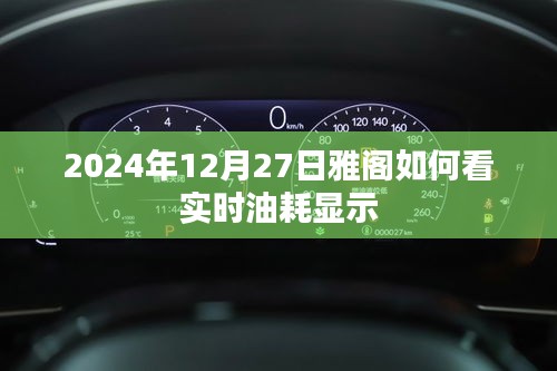 雅阁实时油耗查看方法（附日期，2024年12月）