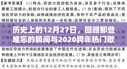 历史上的今天与跨年热歌回顾，难忘的瞬间与热门歌曲盘点