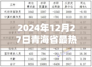 青海省热门岗位工资趋势分析（2024年预测）