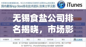 无锡食盐公司排名揭晓，市场影响力榜单及背后的故事